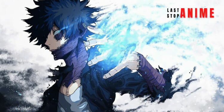 Dabi showcasing his superpowers