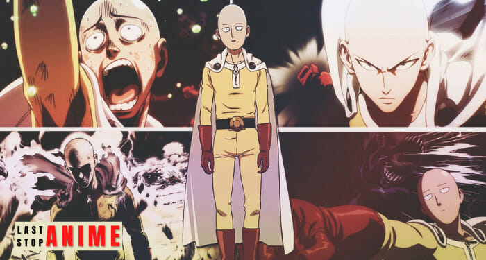 Manga snippets of saitama from one punch man