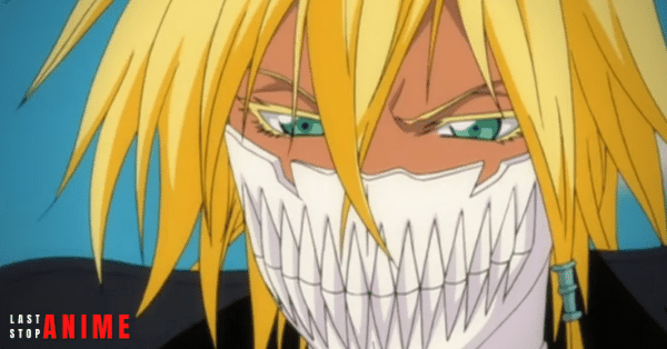 Harribel Vasto with his white mask and blonde hair