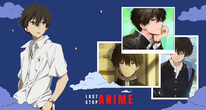 Houtarou Oreki in white shirt from Hyouka