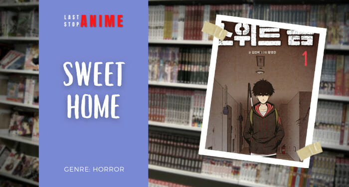 Cha Hyun standing wearing a hoodie on the cover of manhwa Sweet Home 