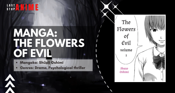 Takao Kasuga on the cover of The Flowers of Evil manga
