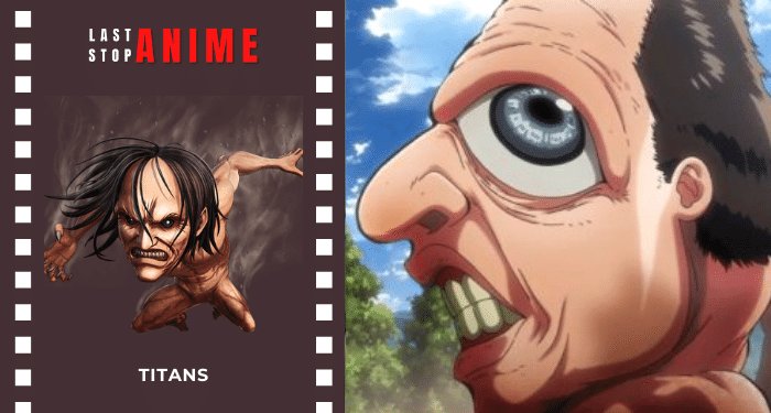 Big eyed ugly titan from attack on titan