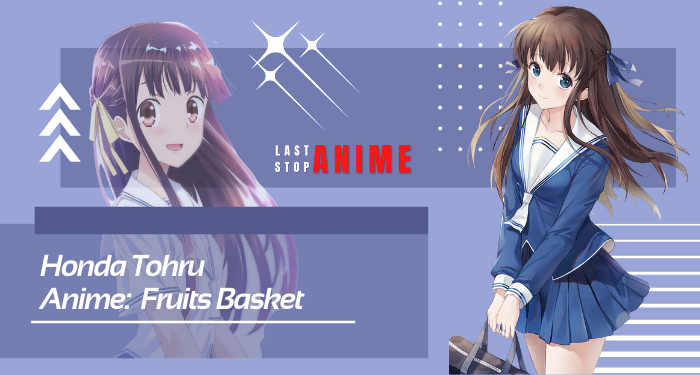 Tohru in blue outfit from fruits basket