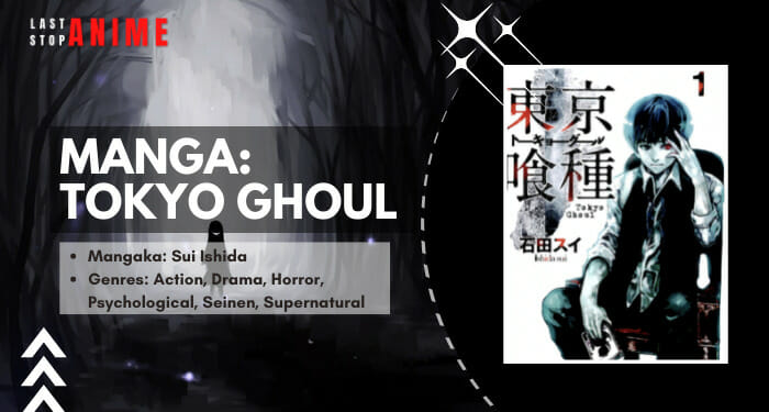 Kaneki Ken on the cover of manga Tokyo Ghoul