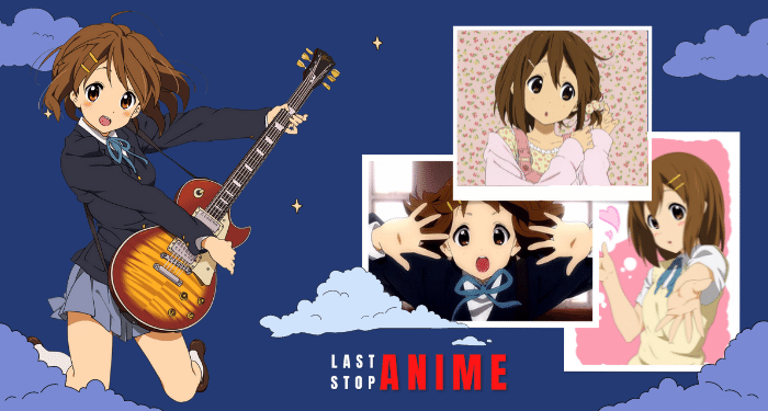 Yui Hirasawa playing guitar from K-ON!