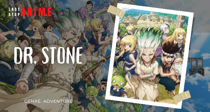 Senkuu, Taiju Ooki and other characters from anime Dr Stone