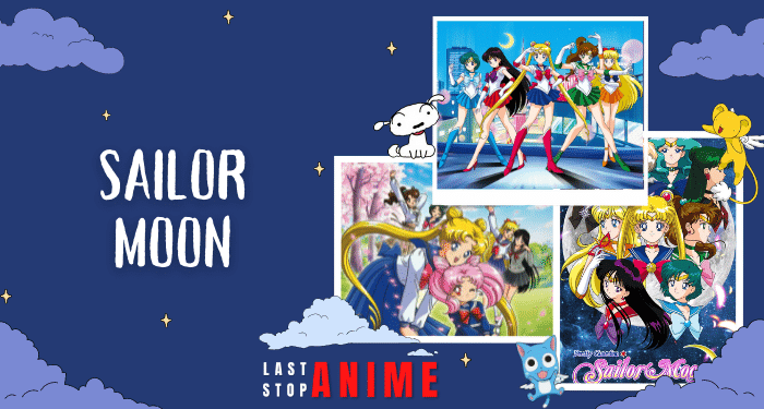 Usagi Tsukino as sailor moon and other magical characters from anime Sailor Moon