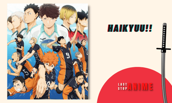 Haikyuu!! poster with all the main characters and villains