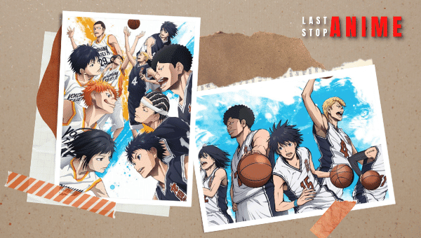 main characters with basketball in Ahiru no Sora (Sora The Duck)