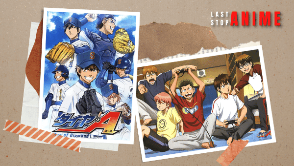 Characteres playing baseball and video games inDiamond no Ace (Ace of Diamond) anime