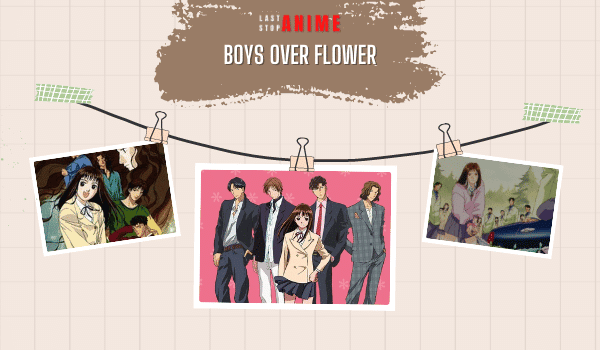 characters and events from Hana Yori Dango in three different pictures