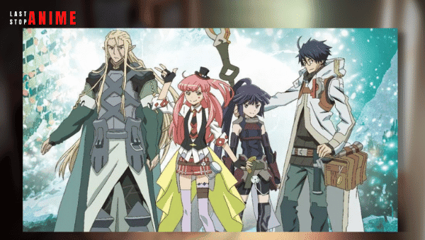 Characters together standing in Log Horizon