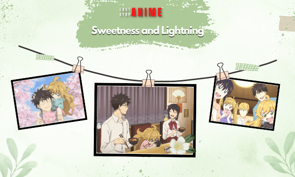Main characters from Sweetness and Lightning of three incidents