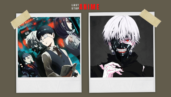 multiple images from Tokyo Ghoul showing characters and incidents