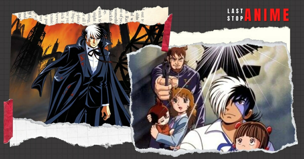Images of characters and events from Black Jack anime