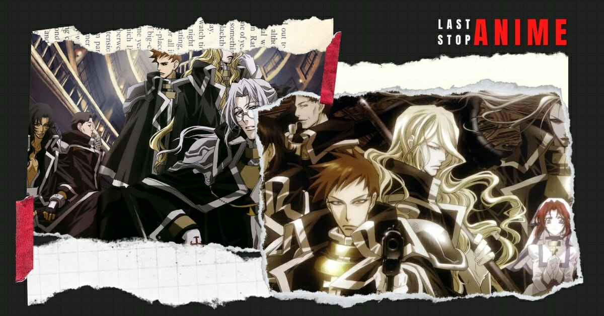 All major characters from Trinity Blood in two different images
