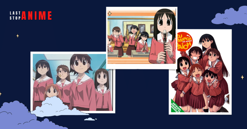 Images of characters and Azumanga Daioh 