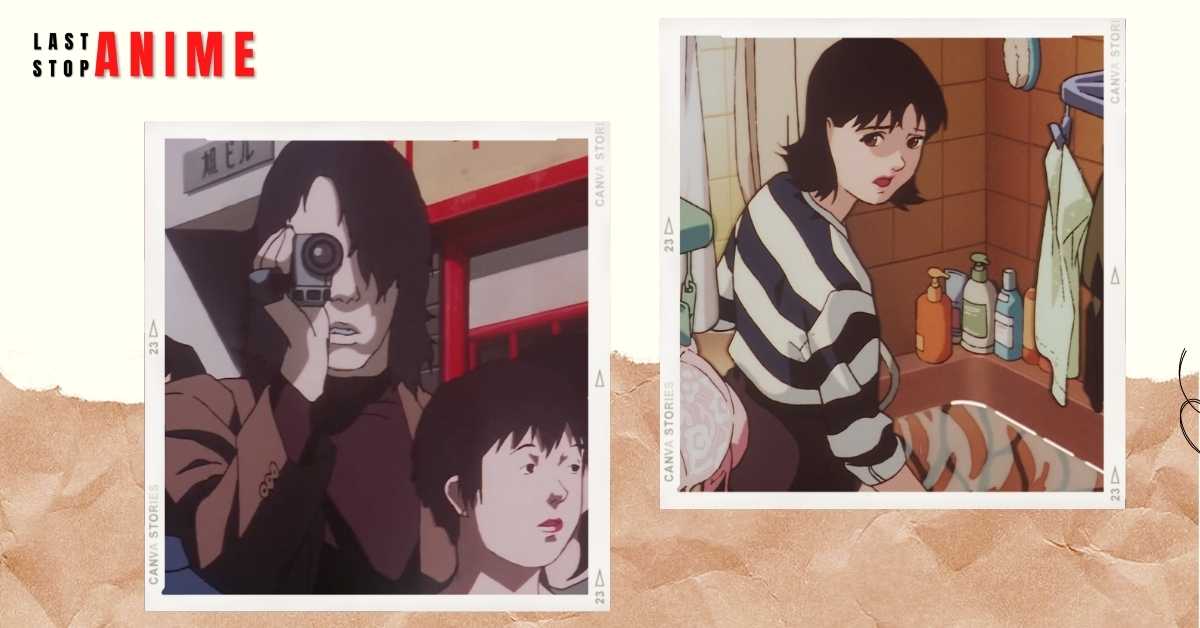 Images of protagonist and antagonist in Perfect Blue anime series