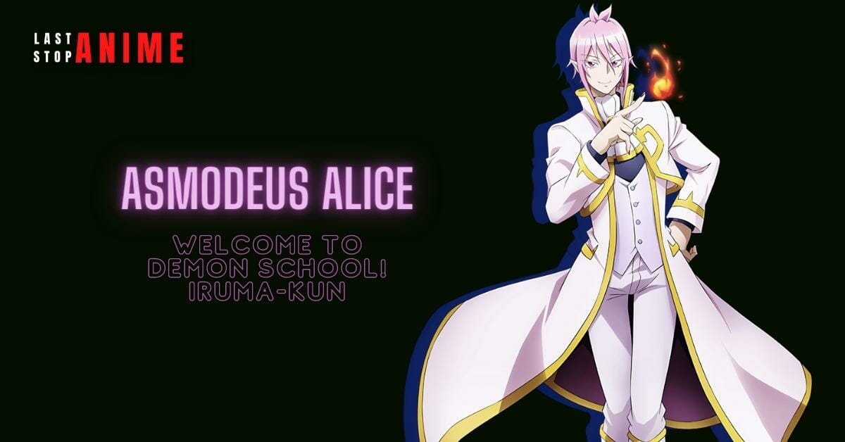 asmodeus alice in pink hair and pink dress as anime character with gemini zodiac sign