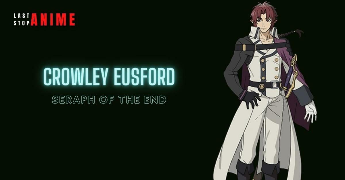 crowley eusford in red hair wearinf proper rodeo dress from seraph of the end anime