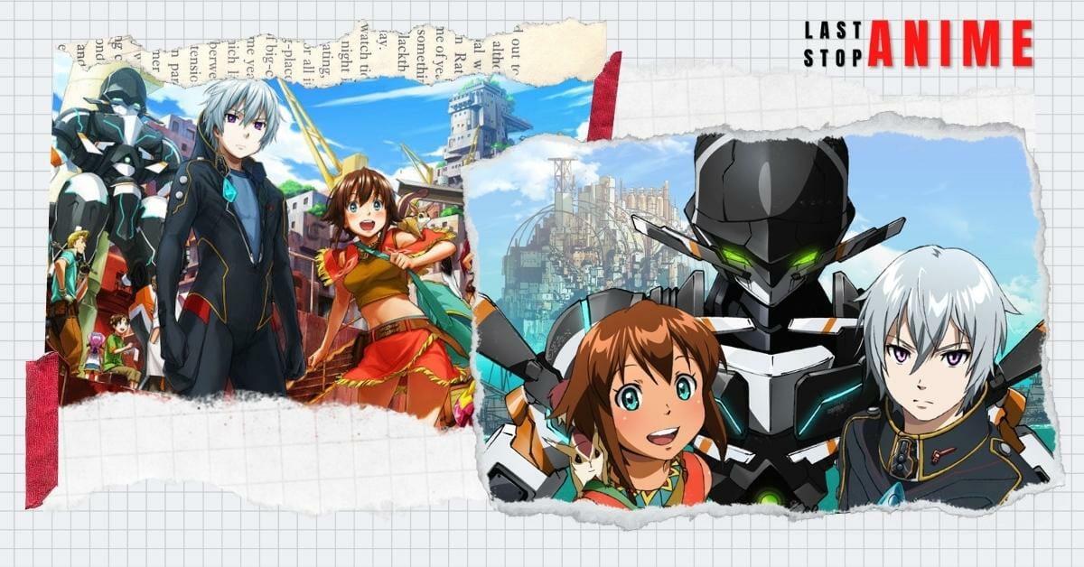 All main characters from Gargantia On The Verdurous Planet in two different images