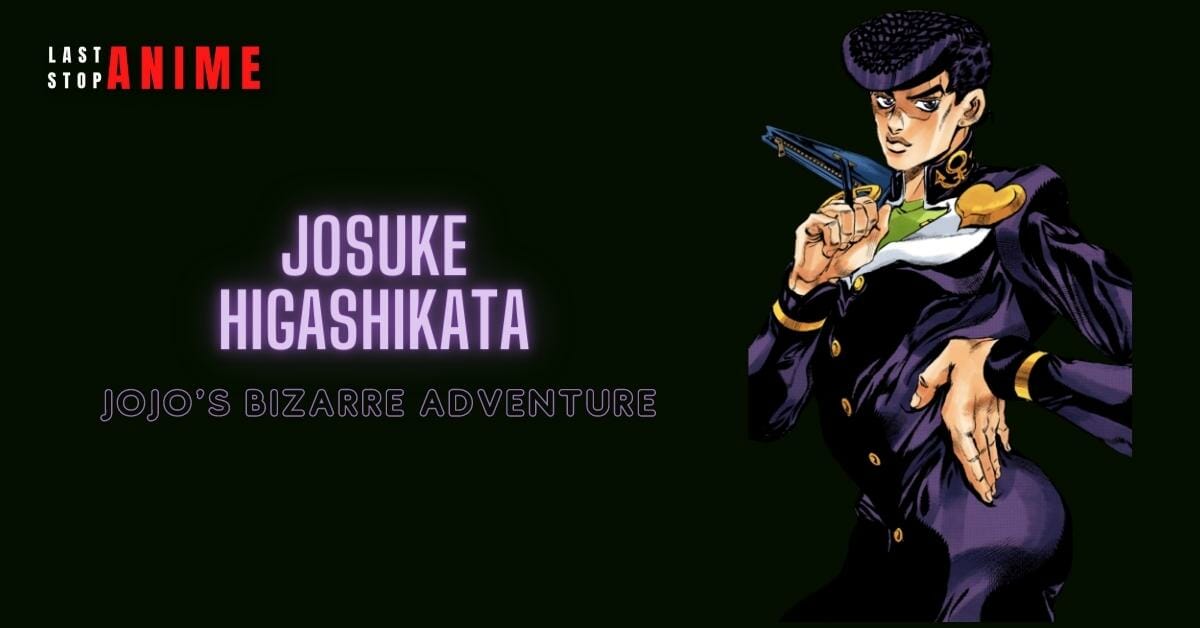 Josuke Higashikata from Jojo's Bizarre Adventure in purple suit