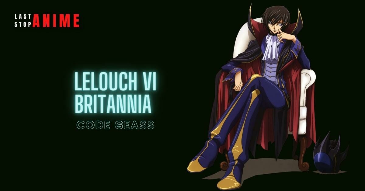 lelouch vi britannia sitting in chair as sagittarius anime characters