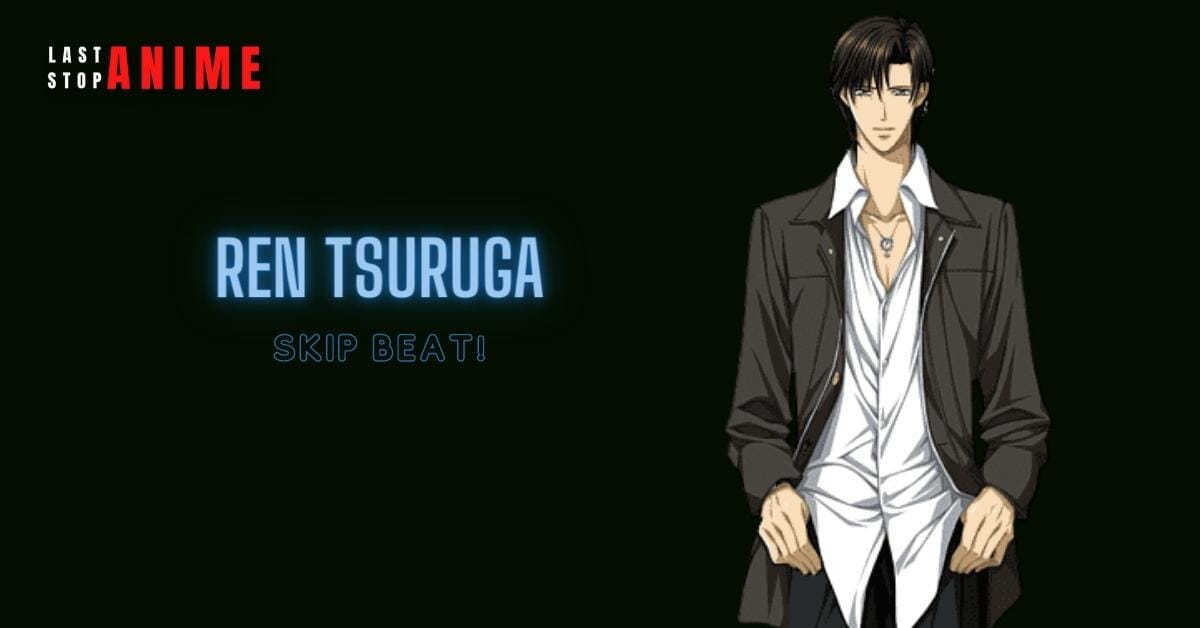 ren tsuruga wearing white shirt, jacket and has long hair 