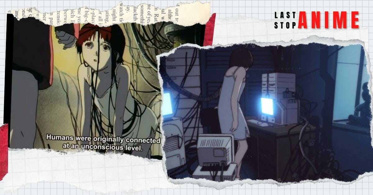 Main lead from Serial Experiments Lain in the computer room