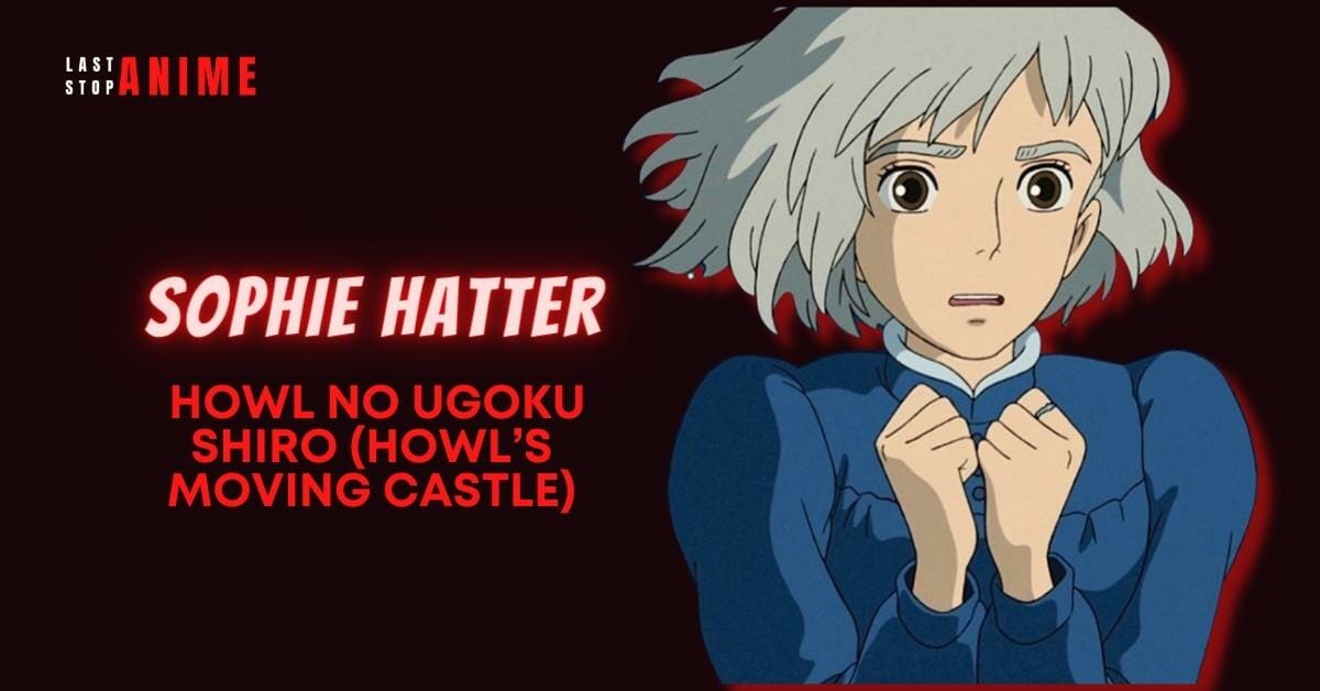 Sophie Hatter in short grey hair wearing blue jacket 