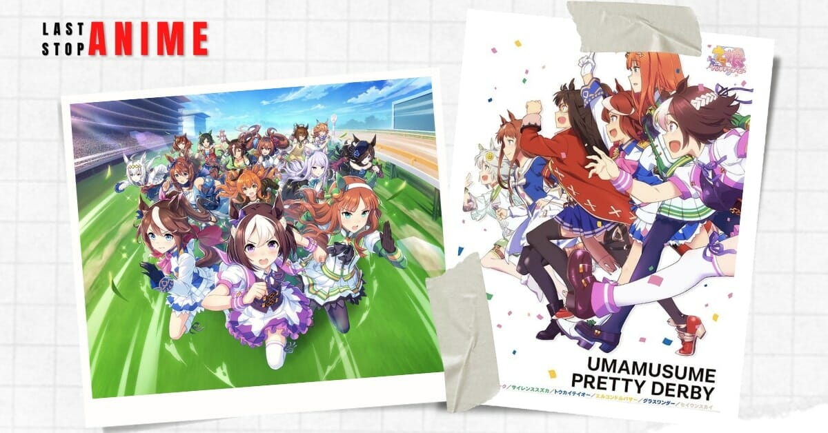 Images of characters and events from Uma Musume: Pretty Derby