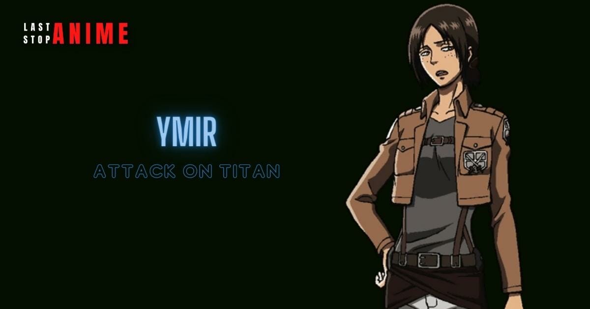 ymir from attack on titan wearing titan dress in brown colour and brwon hair