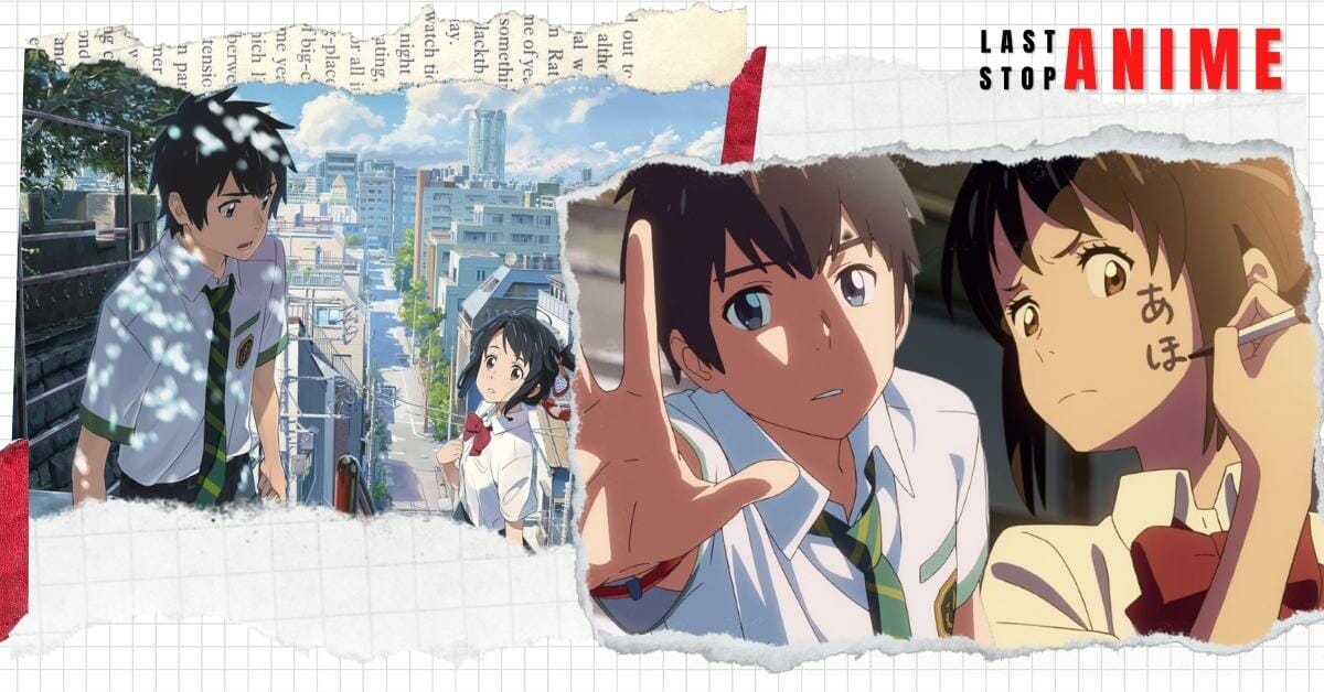 Poster image and characters image from Your Name anime