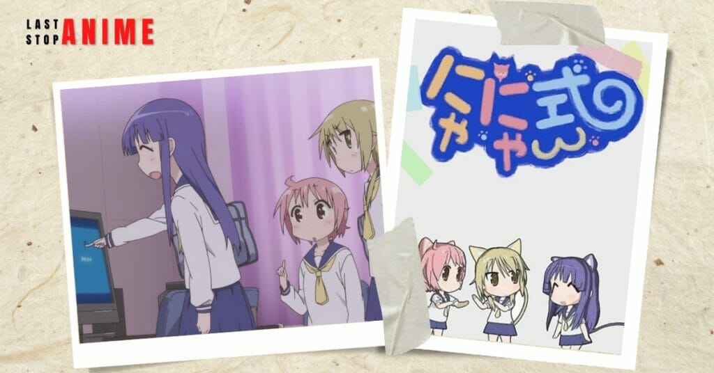 Images of characters from Yuyushiki Nyanyashiki