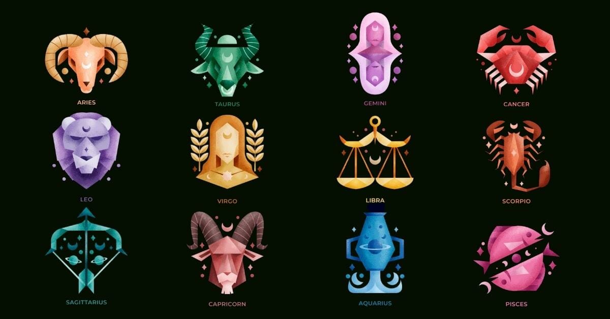 representation of all 12 zodiac signs