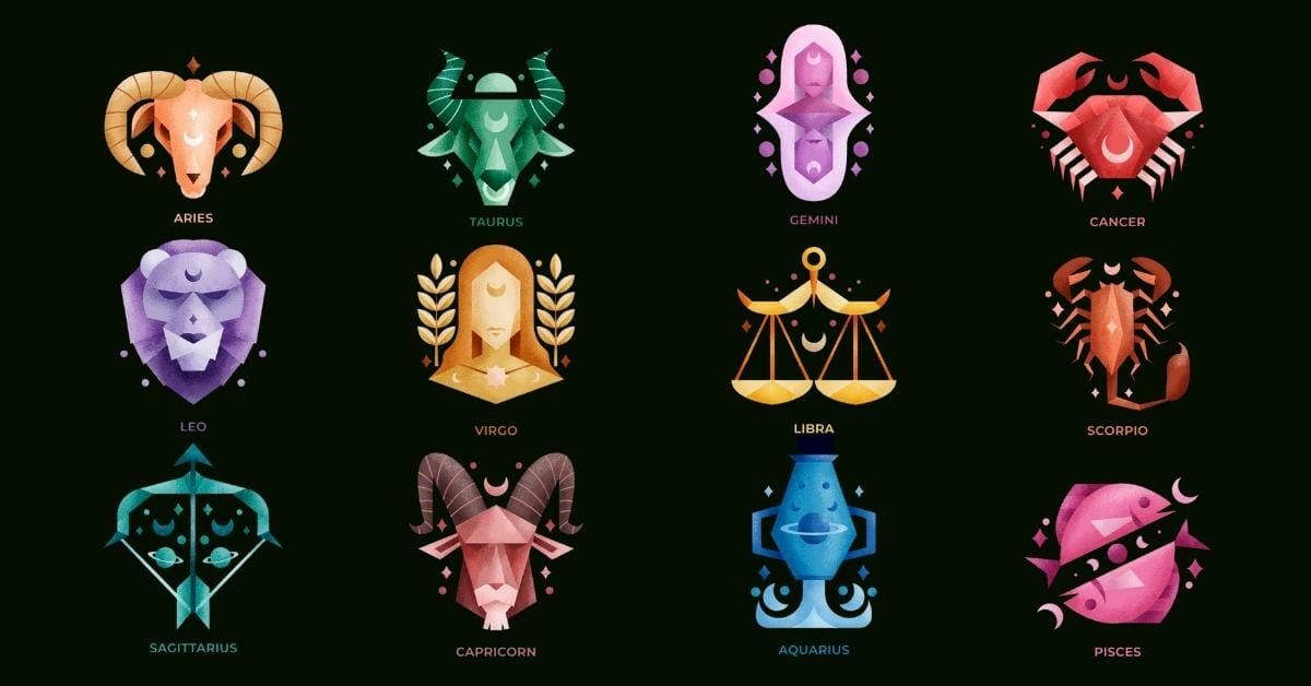 representation of all 12 zodiac signs