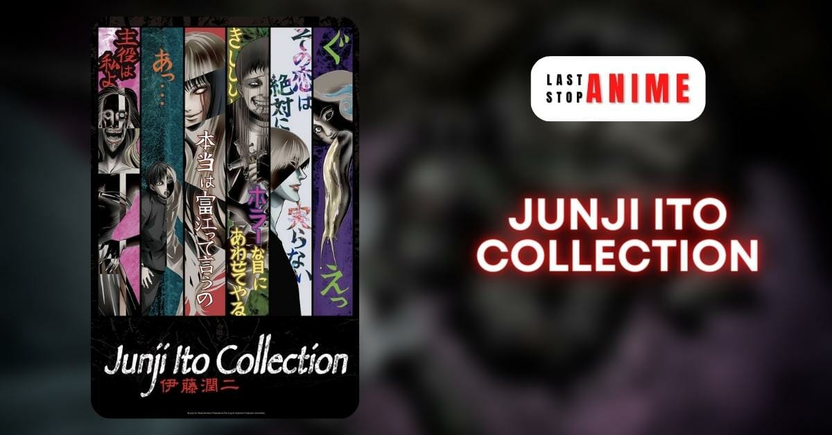 Junji Ito Collection poster image with all main characters in it