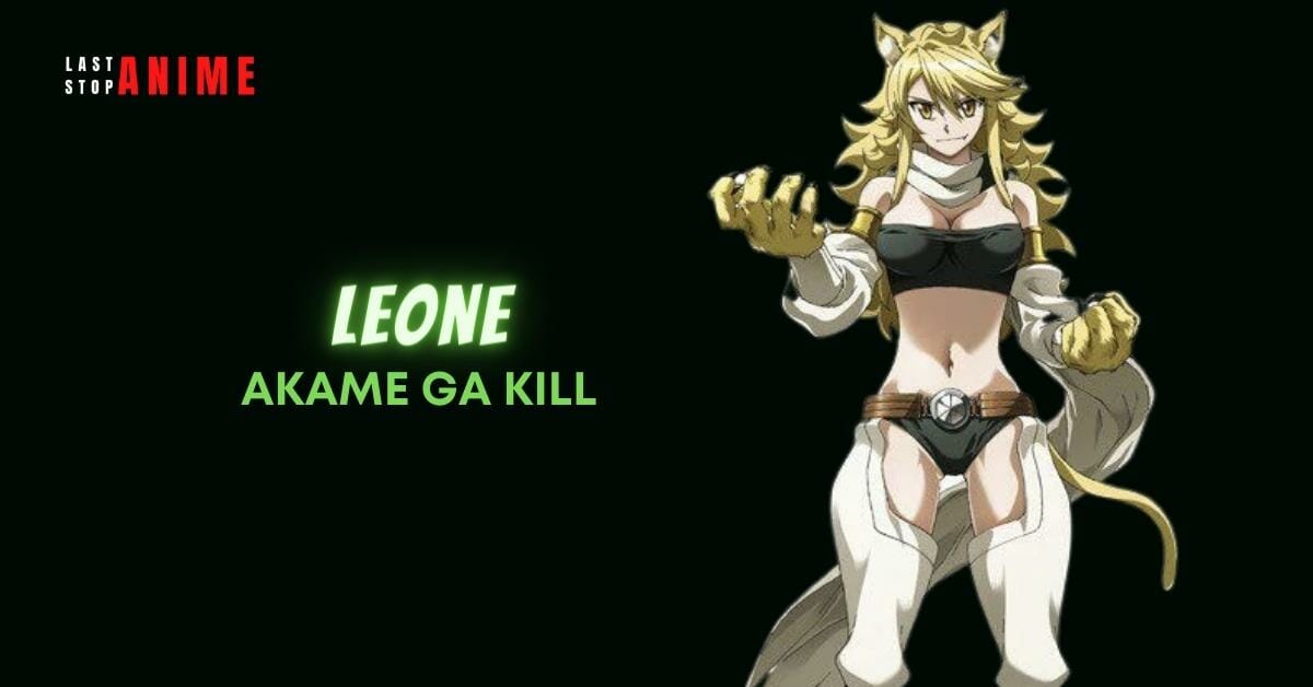 Leone from Akame Ga Kill in blonde hair and undergarments