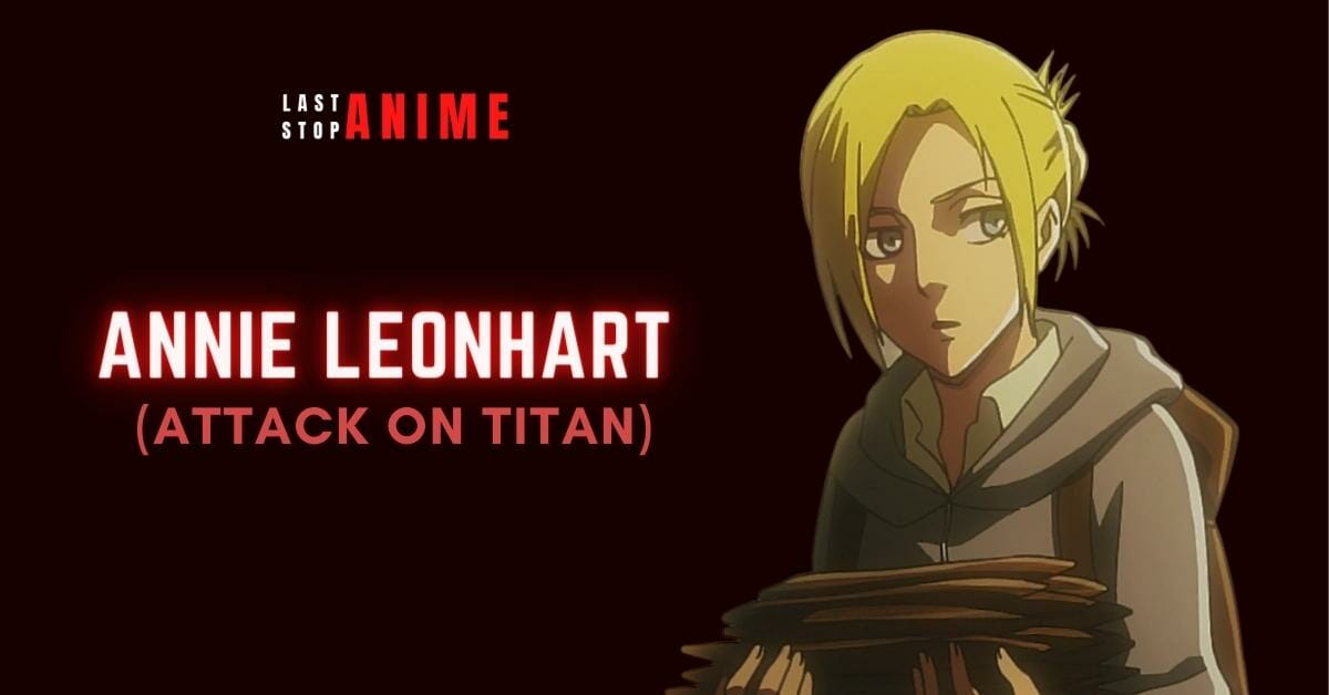 Annie Leonhart from Attack on Titan in blonde hair looking sidewards