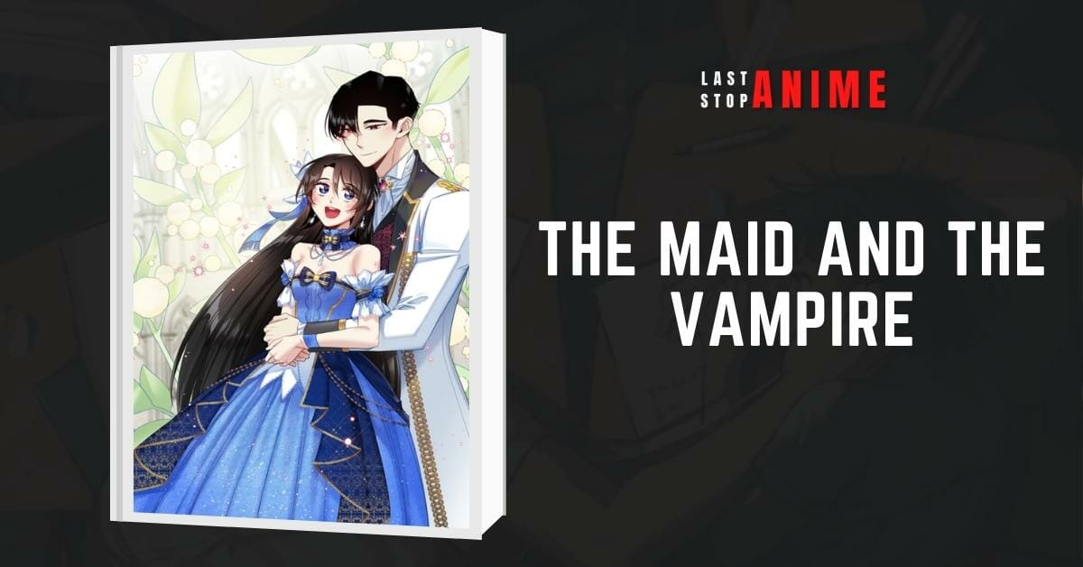 The Maid and The Vampire holding the female lead in her arms