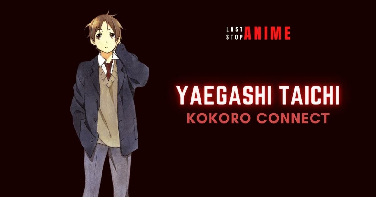 Yaegashi Taichi in blnde hair wearing formal school uniform thinking and scratching his head