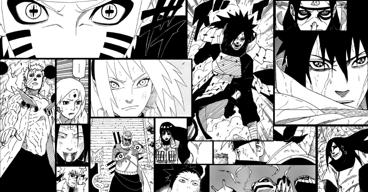 Rate this drawing out of 10 (Naruto vs Pain maga panel)