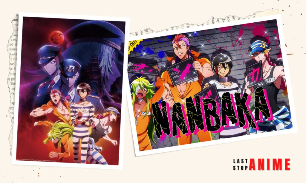 Images of characters and events from Nanbaka 