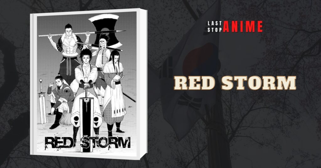 Red Storm black and white poster image