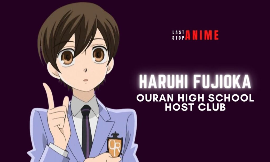 Haruhi Fujioka from Ouran High School Host Club as anime tomboy character