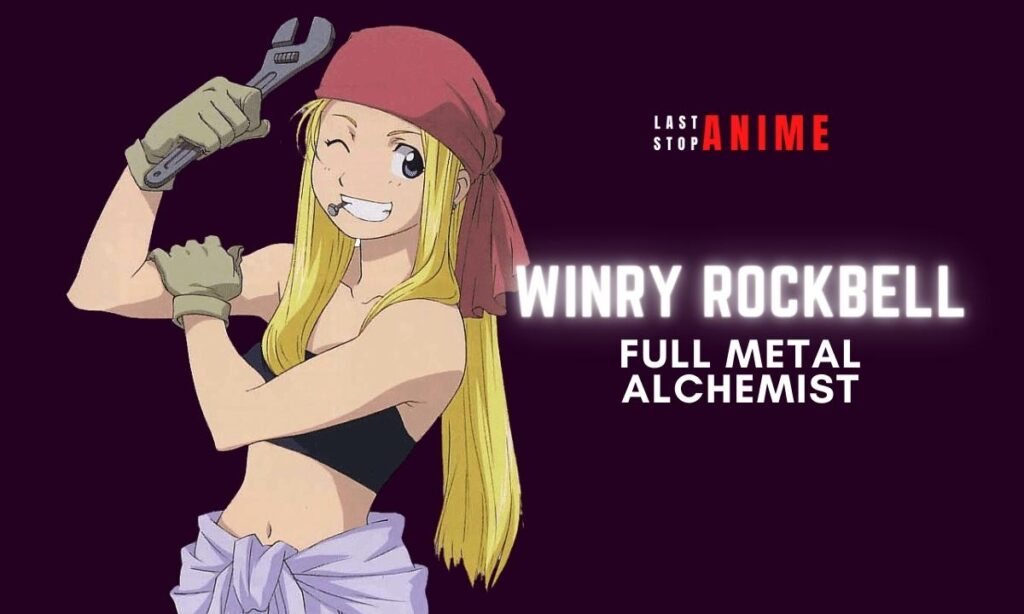 Winry Rockbell from Full Metal Alchemist as anime tomboy