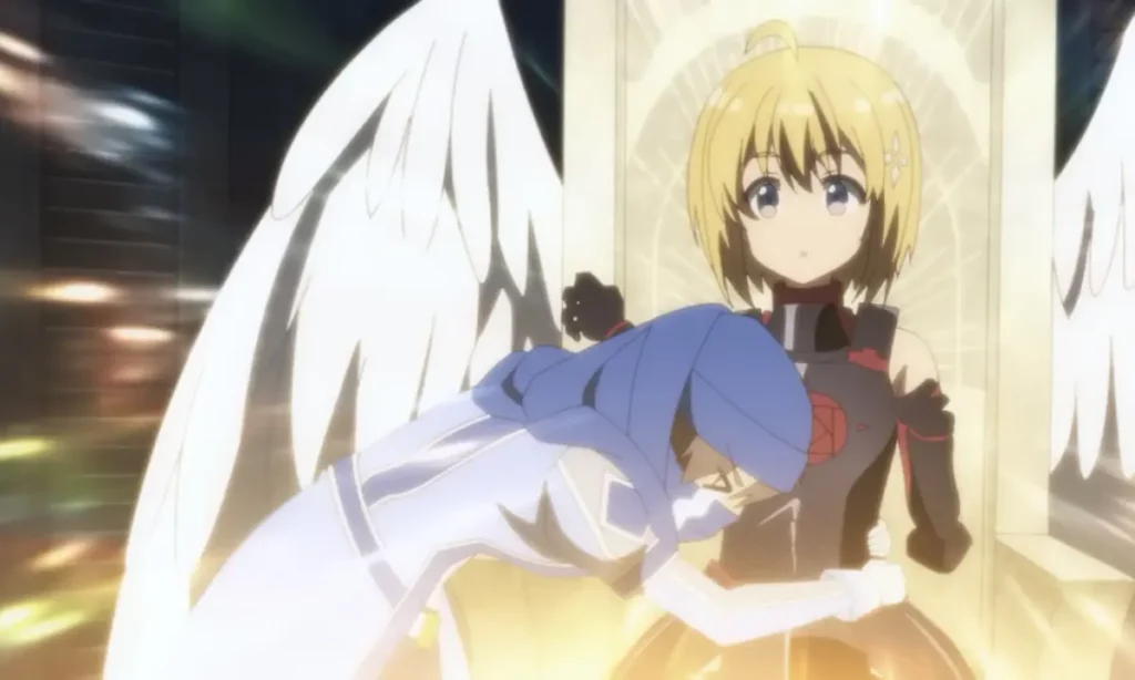 Main character of Bofuri anime looking like angel