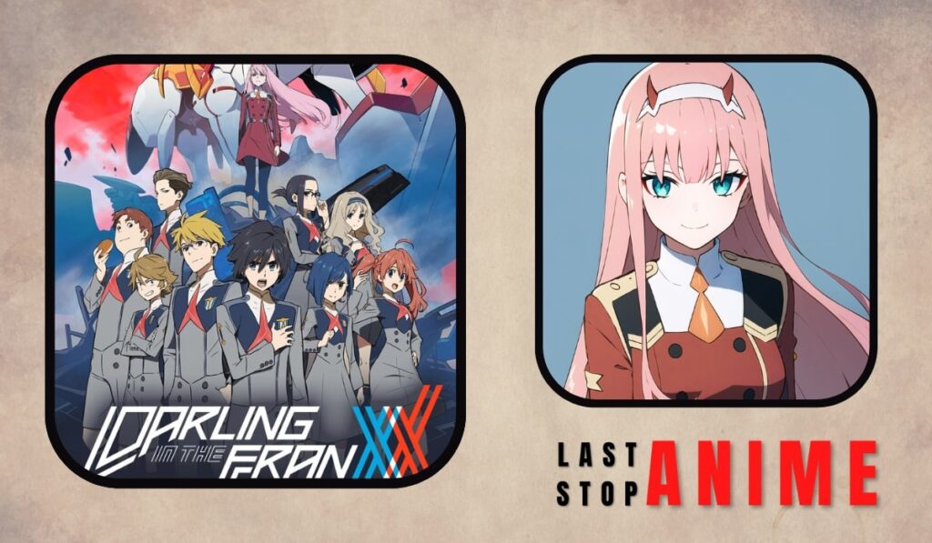 'Darling in the Franxx' featuring anime characters with drip.