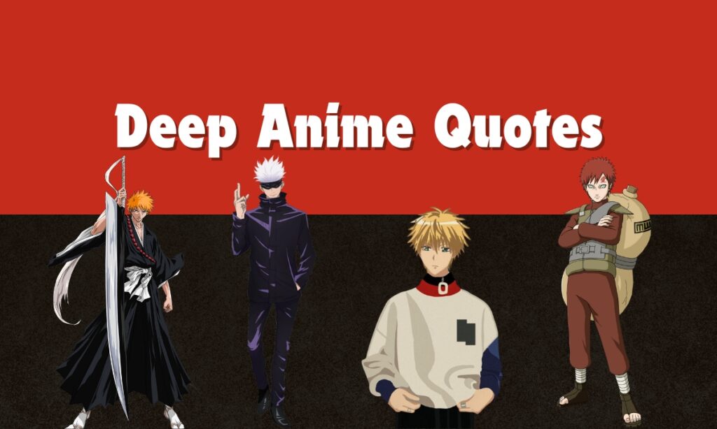 deep anime quotes